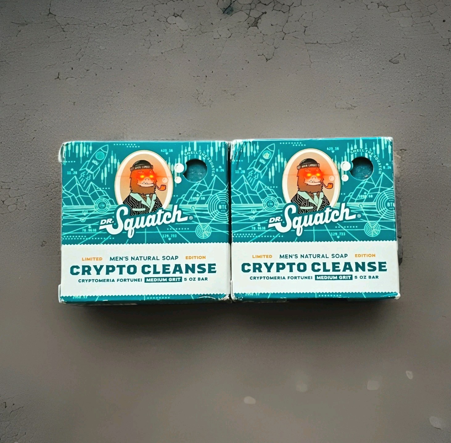 Dr. Squatch Crypto Cleanse Soap Bricc 5 oz New Limited Edition Sold Out 2 Pack