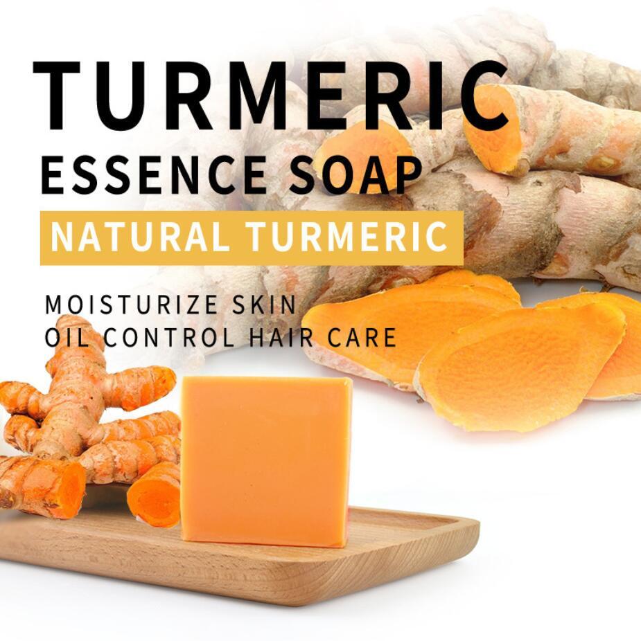 Tumeric Soap Skin Whitening Dark Spots lightening Acne Brightening Turmeric 100g