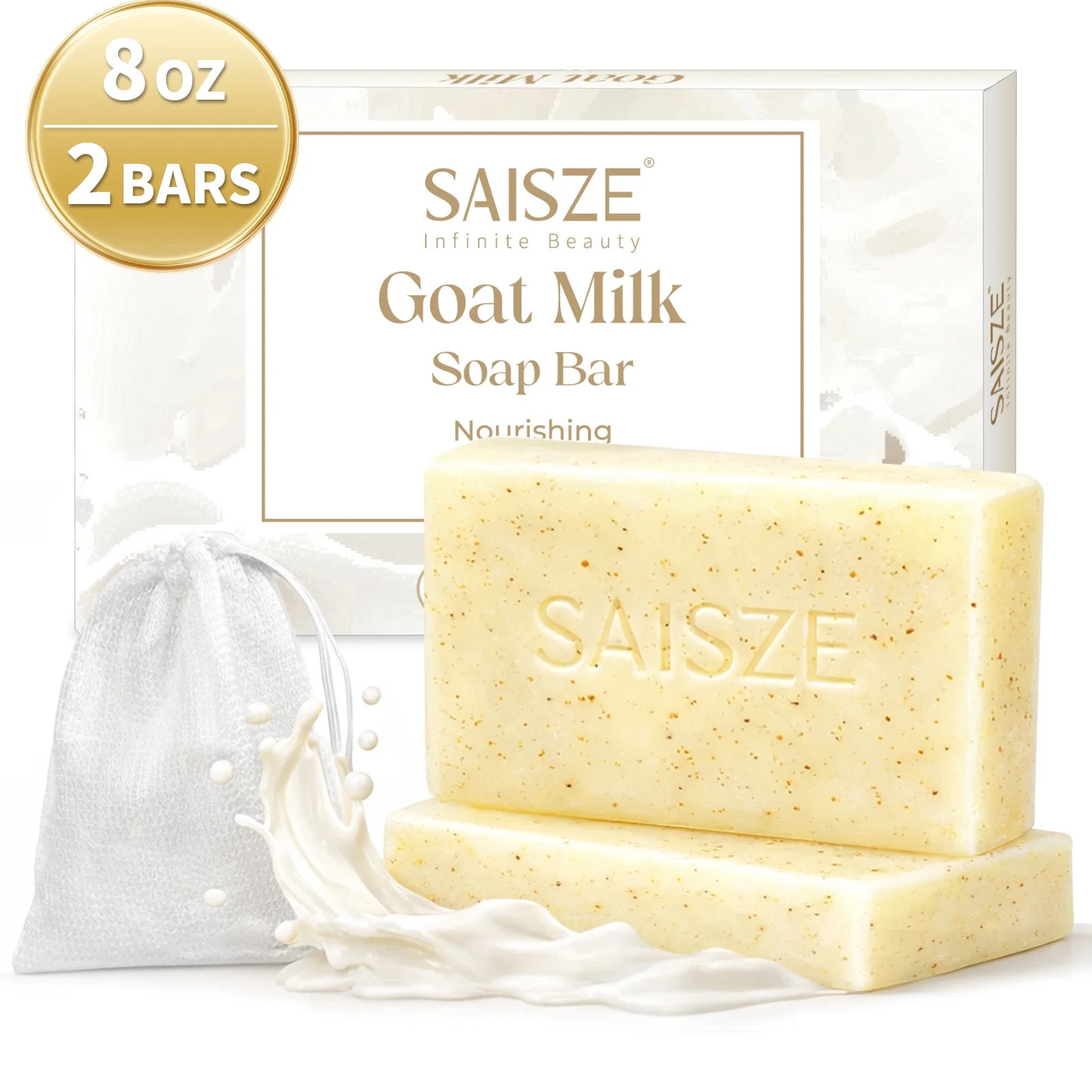 Gentle Goat Milk Soap Bar – Nourishing Handmade Soap for All Skin Types, 2 Pack