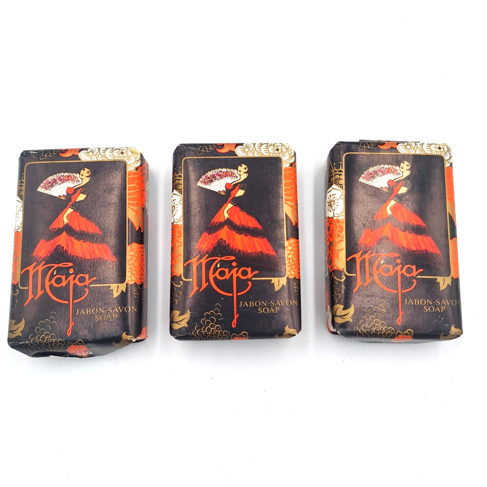 Vintage Maja Jabon Savon Soap set of 3 New Bars Perfumed Spain Myrurgia 2.6 oz