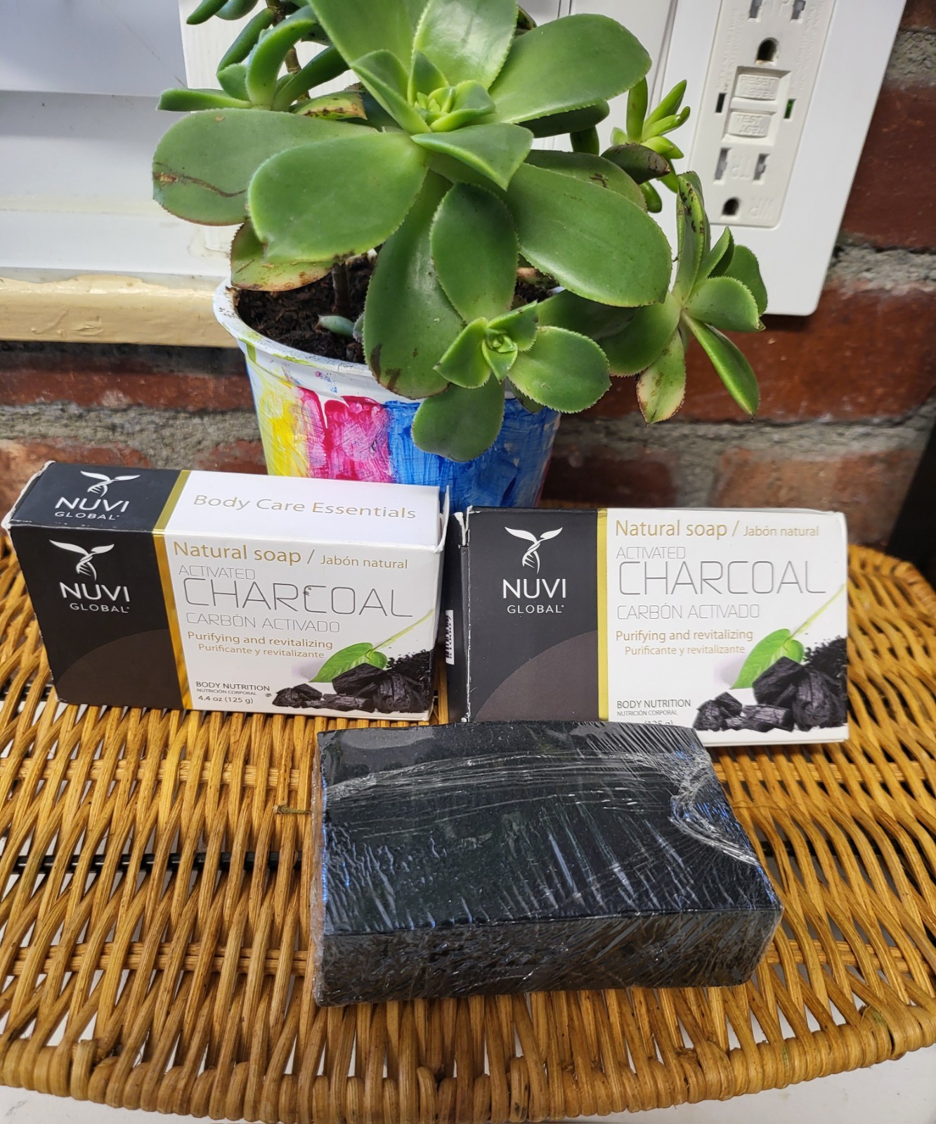 Nuvi Global Body Care Essentials Activated Charcoal Soap, 4.4 oz Paraben-Free