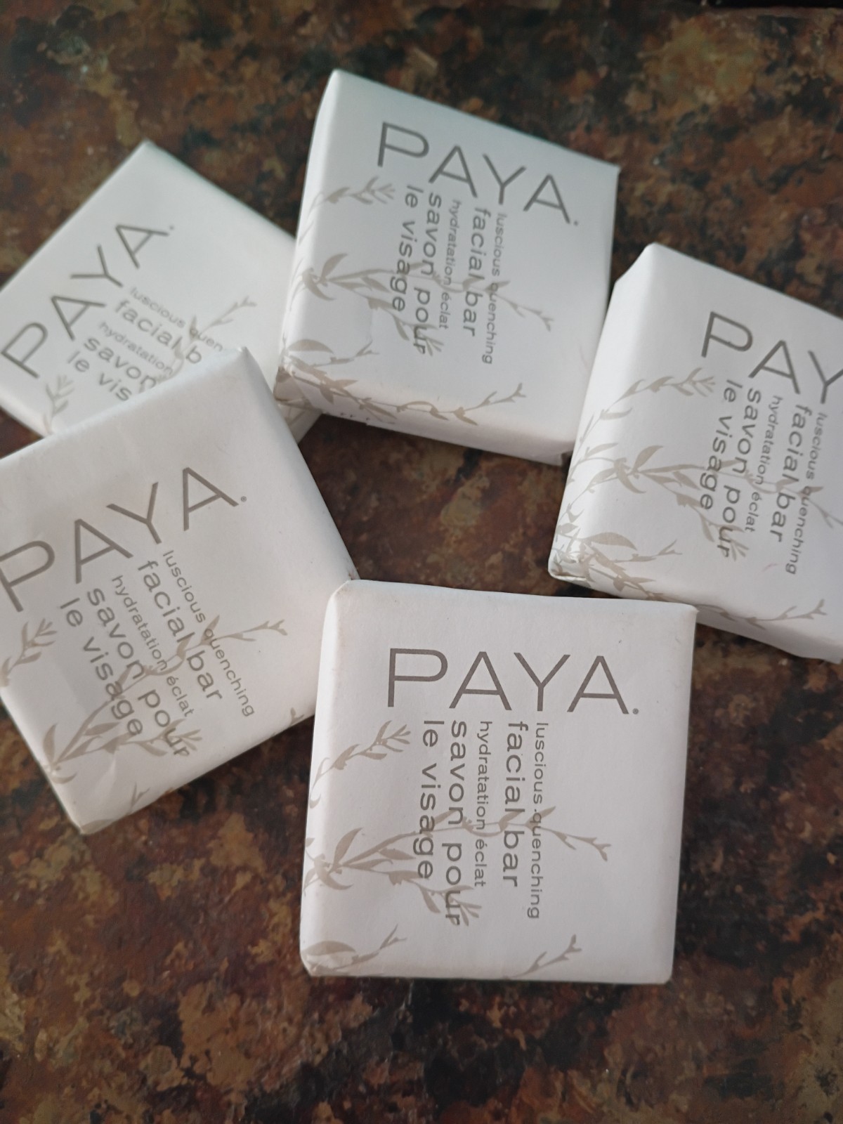 40 pc PAYA Organics Facial Bar 0.80 oz Travel Size Soap Great for Air BNB