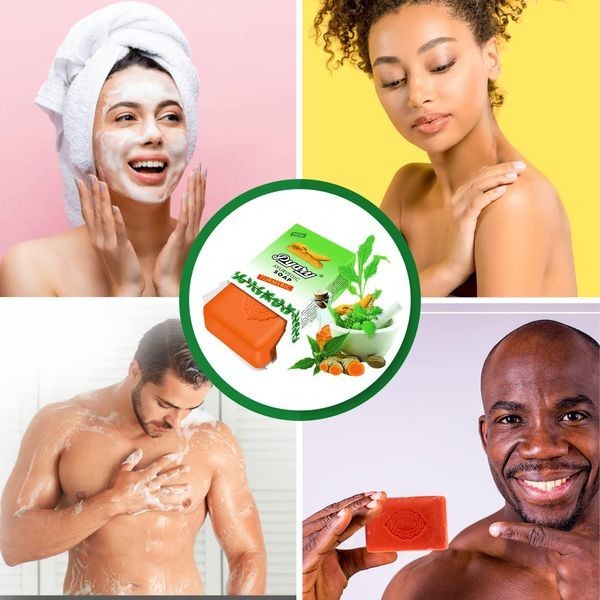 PYARY Ayurvedic All Natural Soap with TURMERIC 1% For ACNE & DISCOLORATION