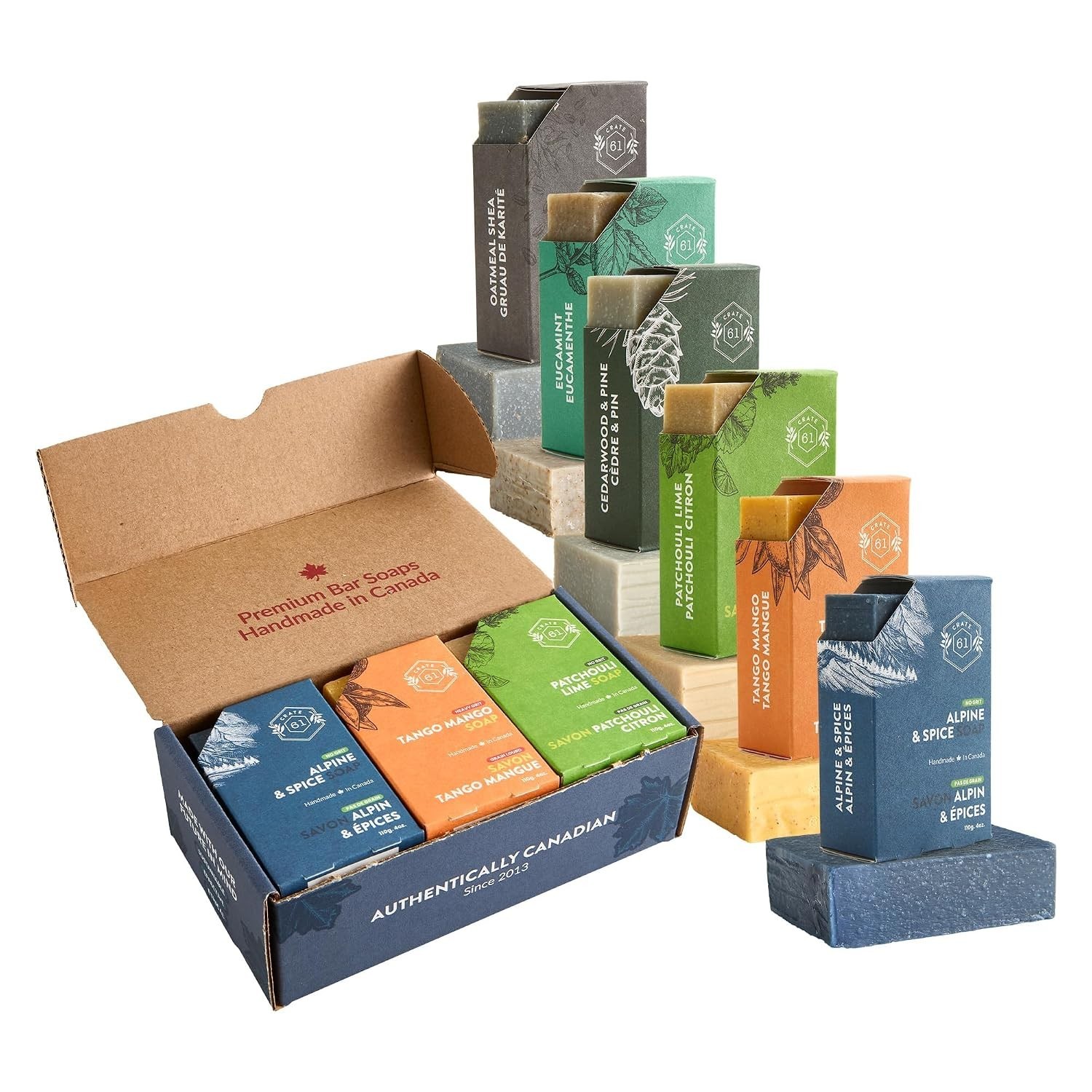 Luxurious Handmade Cold Process Soap Set – Eco-Friendly Gift for Him