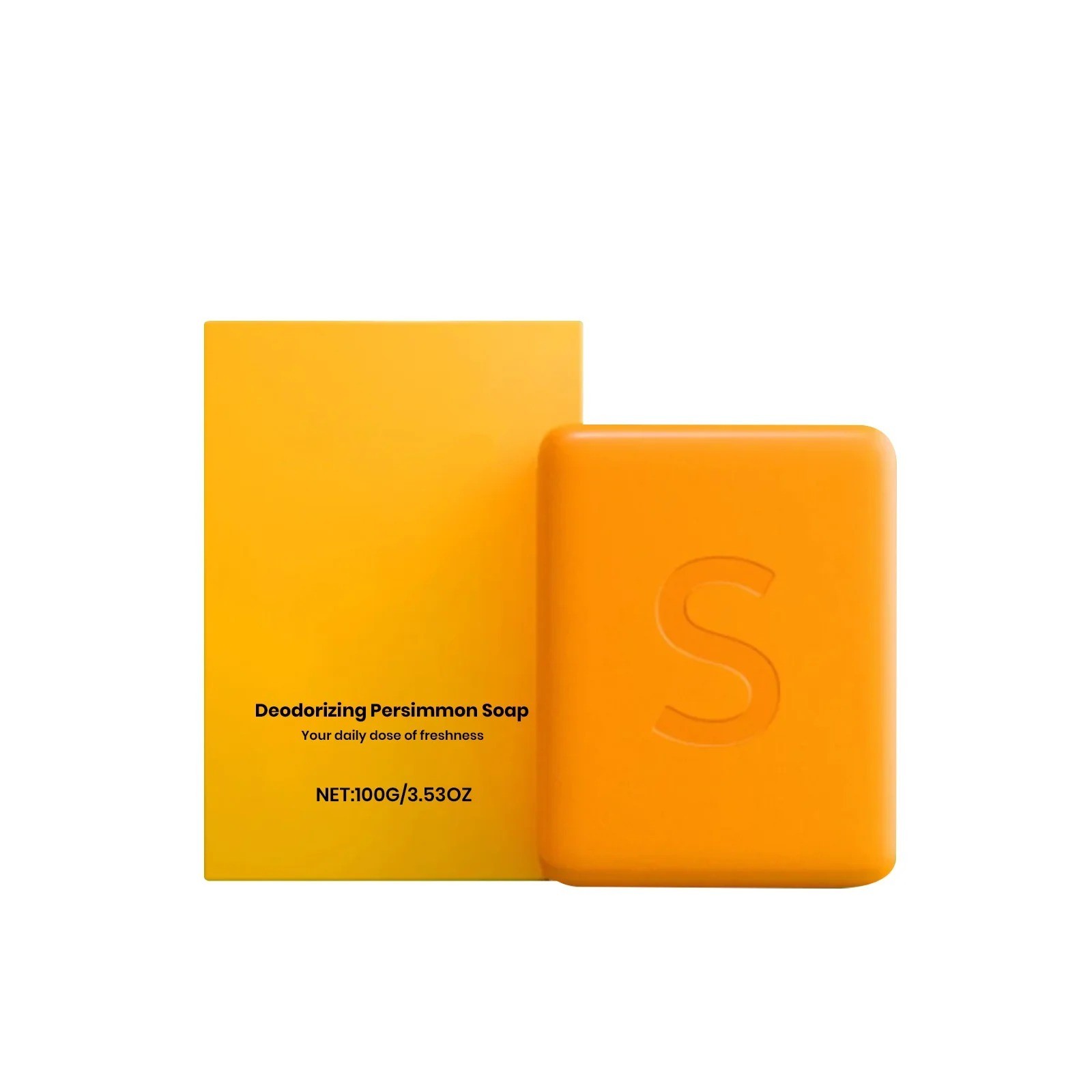 1~3PCS Swarva Persimmon Soap Bar Body Odor Control Deodorant Soap for Men&Women
