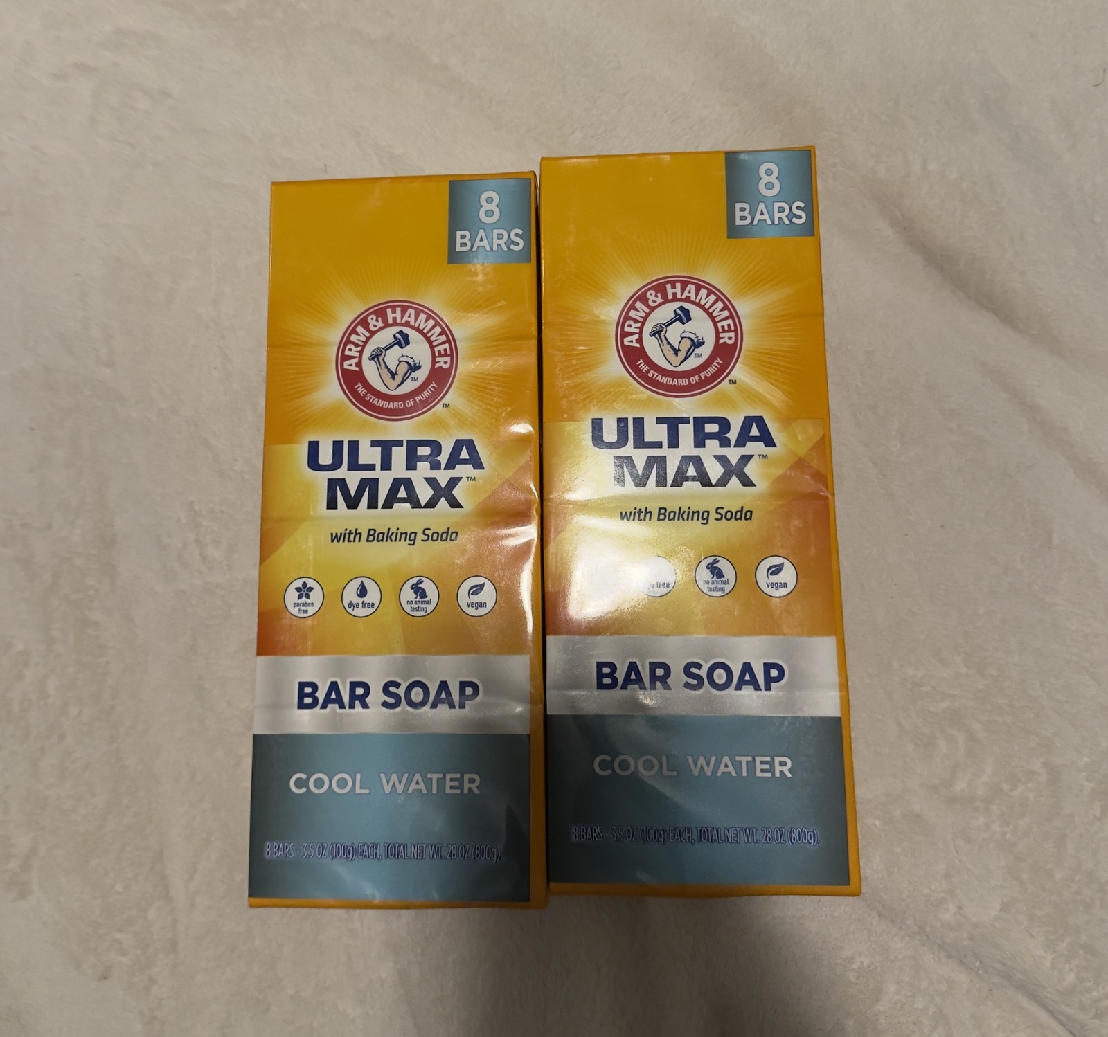 Arm & Hammer Ultra Max Cool Water Bar Soap 16 Bars 3.5oz