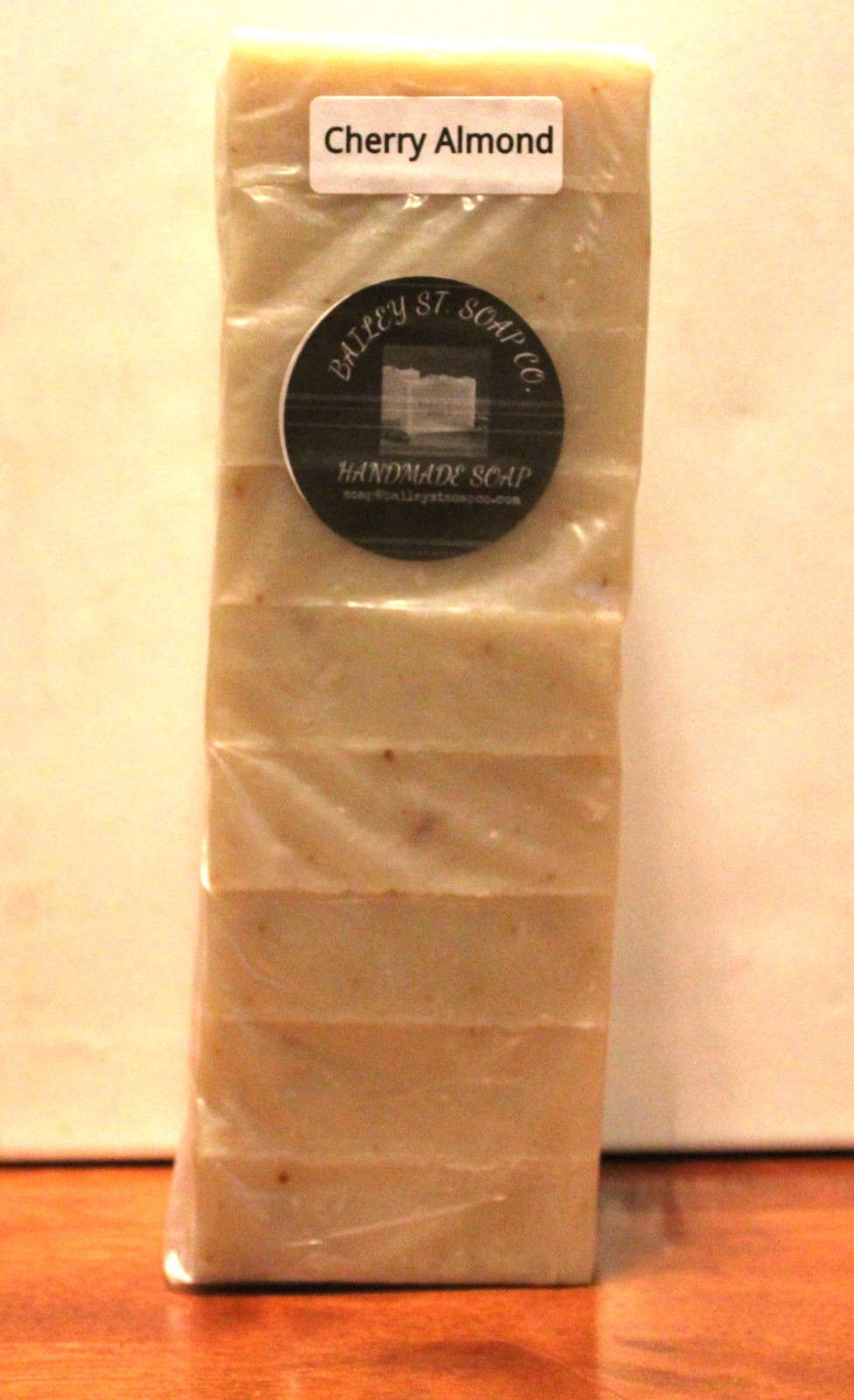 Cherry Almond Handmade Soap Loaf Precut 9 BARS