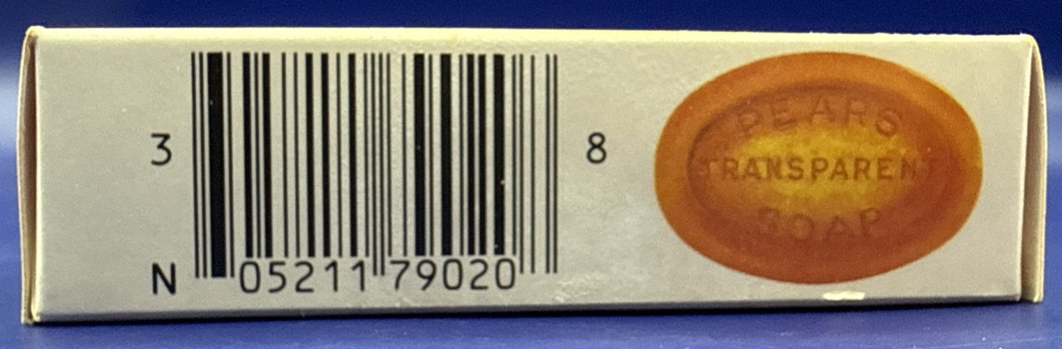 Vintage 1994 Pears Soap Made England Original Formula 2.6 oz Sealed Bar