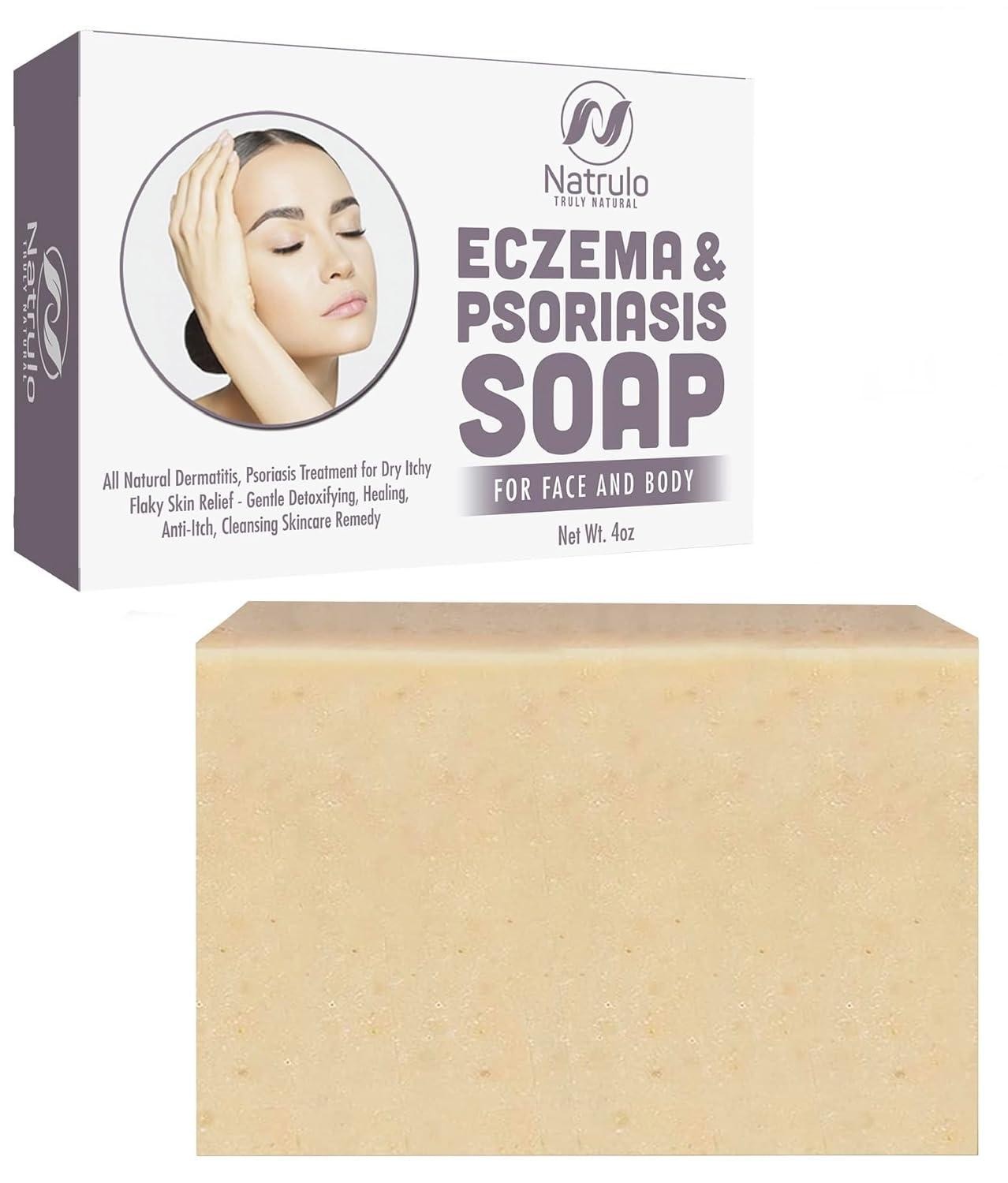 Eczema Soap Bar for Face and Body Â All Natural Dermatitis, Psoriasis Treatmen