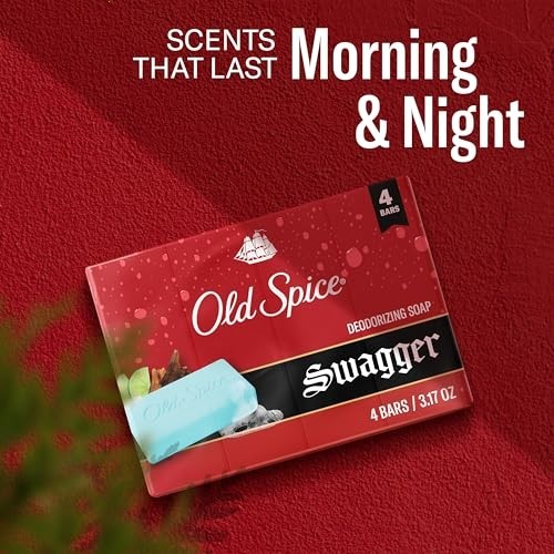 Old Spice Bar Soap for Men, Refreshing Clean to Wash Away Dirt & Odor, Cleansing