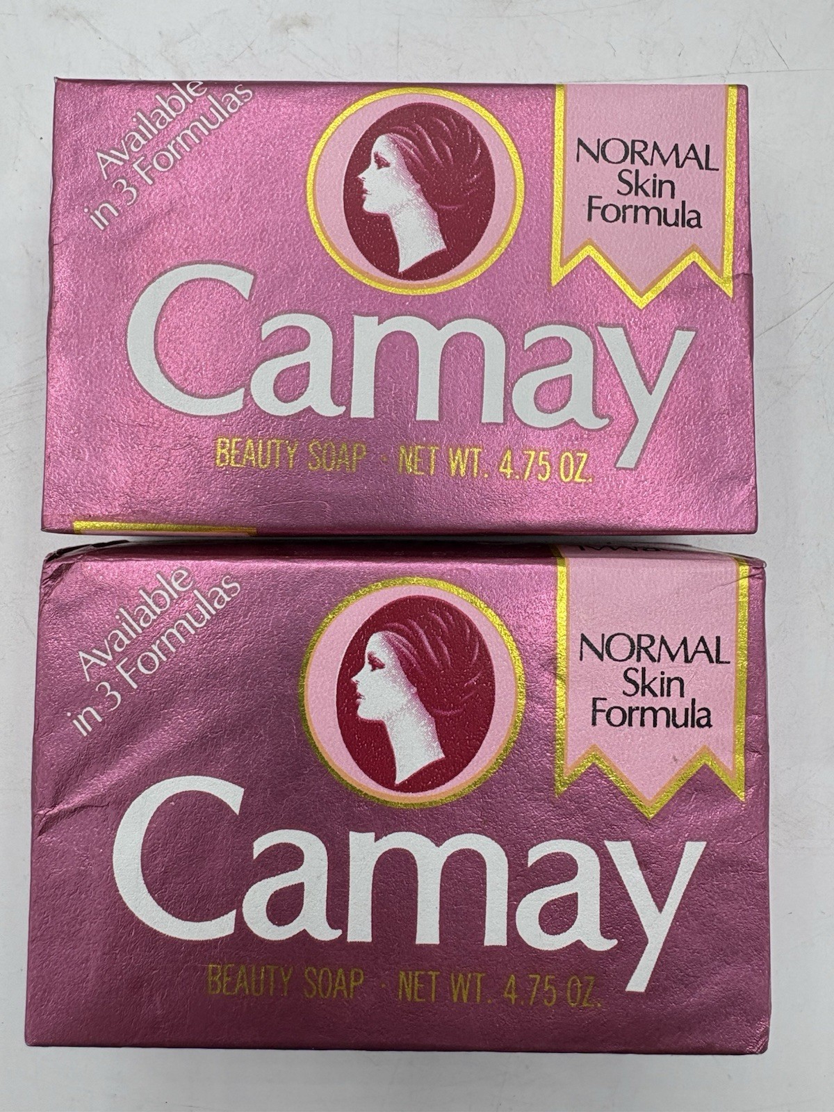 2 Vintage 1983 CAMAY Beauty Soap Bar Normal Skin 4.75 oz Prop Movie NOS