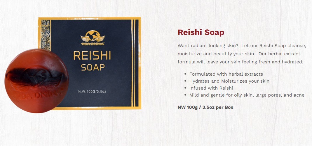 Reishi Soap Herbal Extract Moisturizing Cleansing Bar 3.5 oz NIB🚚From USA🚚