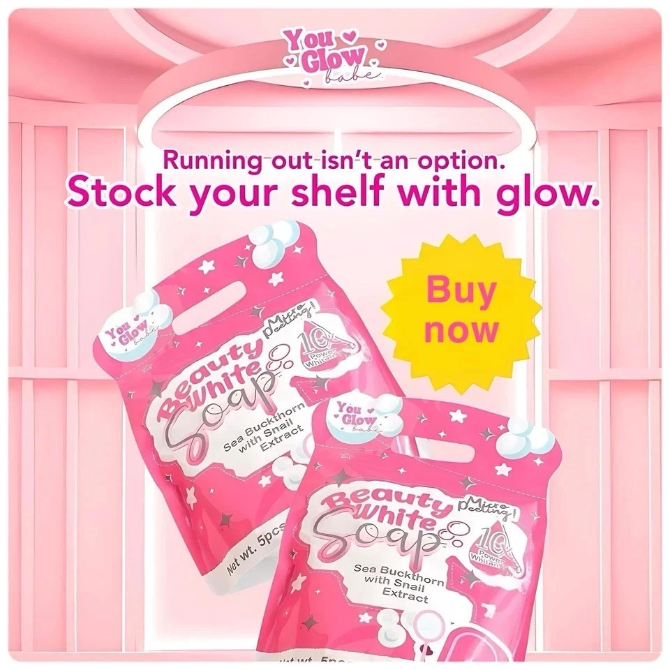Beauty White Soap by You Glow Babe 5 Bars x 70g – 2 Pack