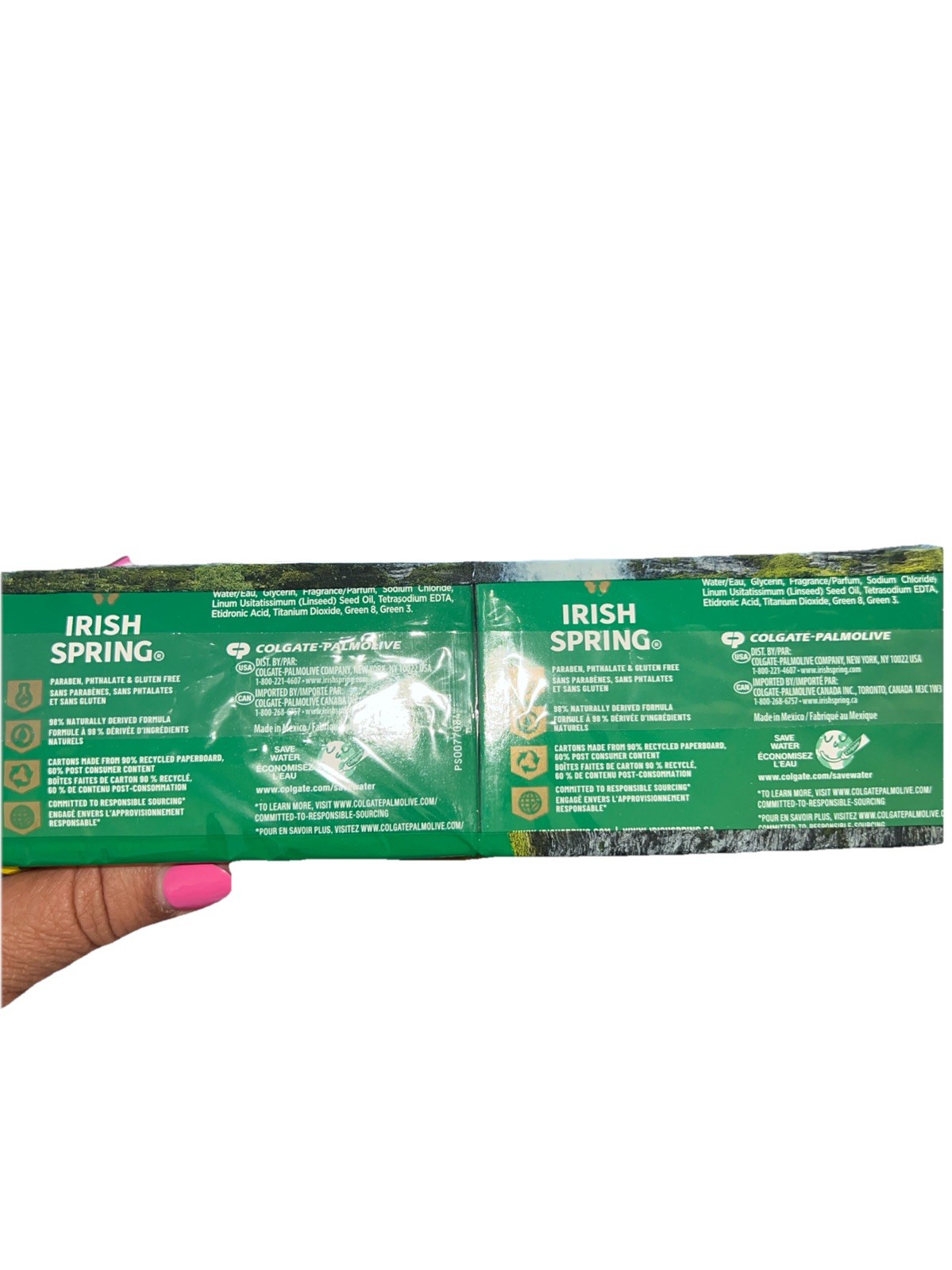 12 Pack of Irish Spring Bar Soap, Original Clean w/ Flaxseed Oil Gluten Free