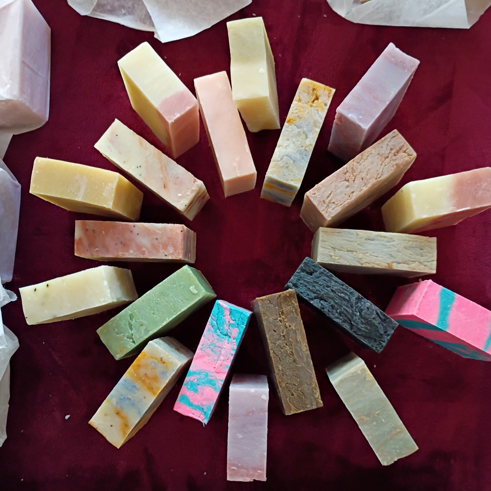 2+ lbs 9+ Bars Handmade Handcut Lye Soap Castile Organic Variety Vegan BULK BUY