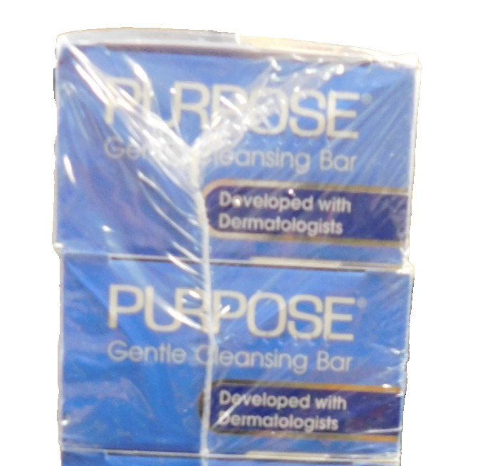 Purpose Gentle Cleansing Face Bar Soap Oil-Free Hypoallergenic 6 Oz , 2 Bars