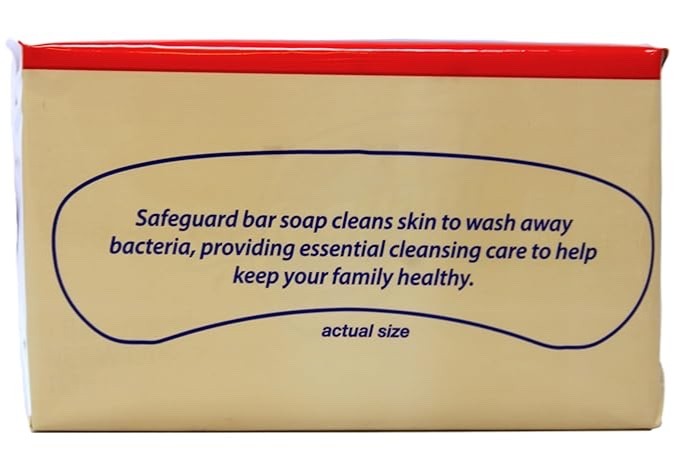 Safe-Guard Antibacterial Soap White with Aloe, 4oz each Bar beige color