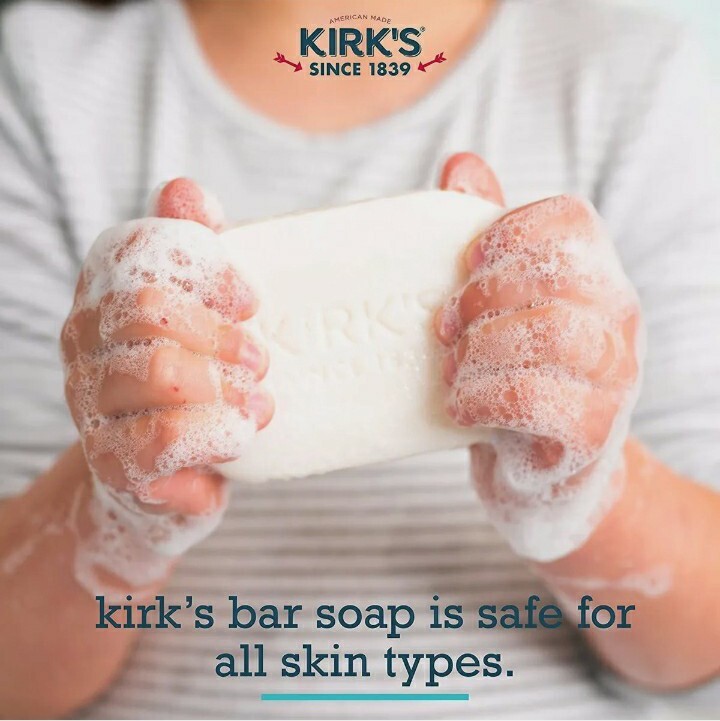 💚 KIRK’S 💚 TWO 4 Oz. Bars 🫧 ●SOOTHING ALOE VERA●🫧 100% 🥥 Coconut Oil Soap.