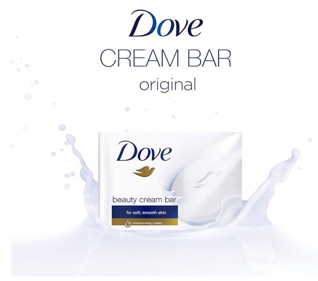 Dove Moisturizing Beauty Cream Bar Soap Original 90g (3.17 oz) 6 Pack