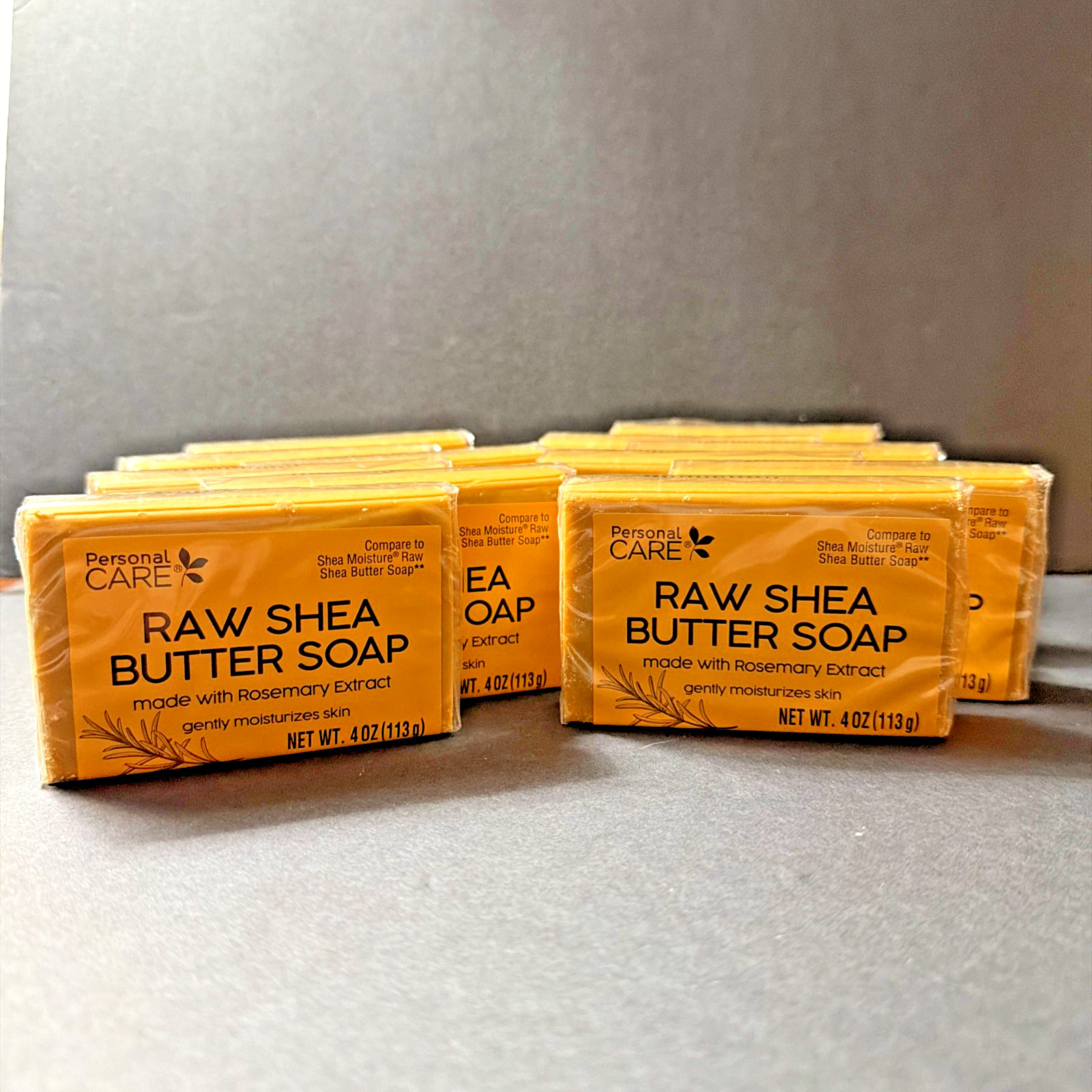 Raw Shea Butter Bar Soap 12 PACK Personal Care 4oz Ea Compare to Shea Moisture