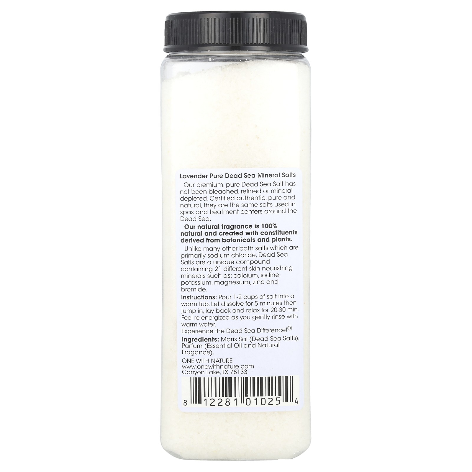 Dead Sea Mineral Salts, Lavender, 32 oz (907 g)