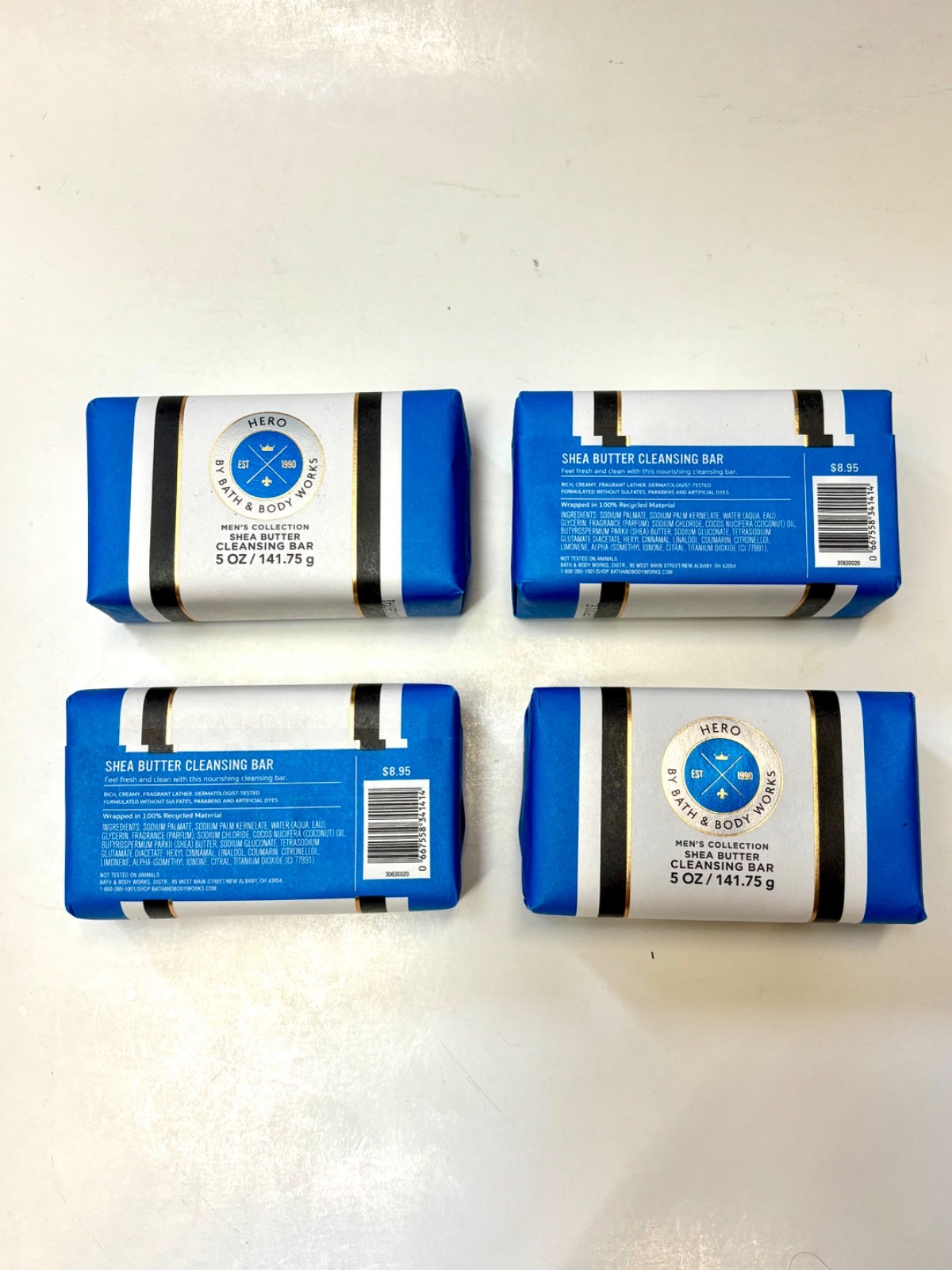 2 Pack Bath & Body Works Men’s’ Collection Shea Butter Cleansing Soap Bar 5oz