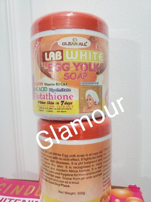 Clear ALL Lab-White egg yolk soap. 550g x 1. ALL SKIN TYPES