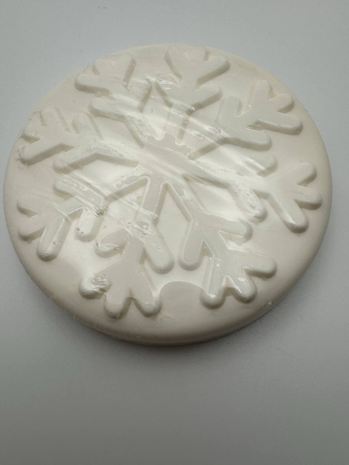 Crate & Barrel Snowflake Guest Soap Set of 3 White NWT Sealed USA