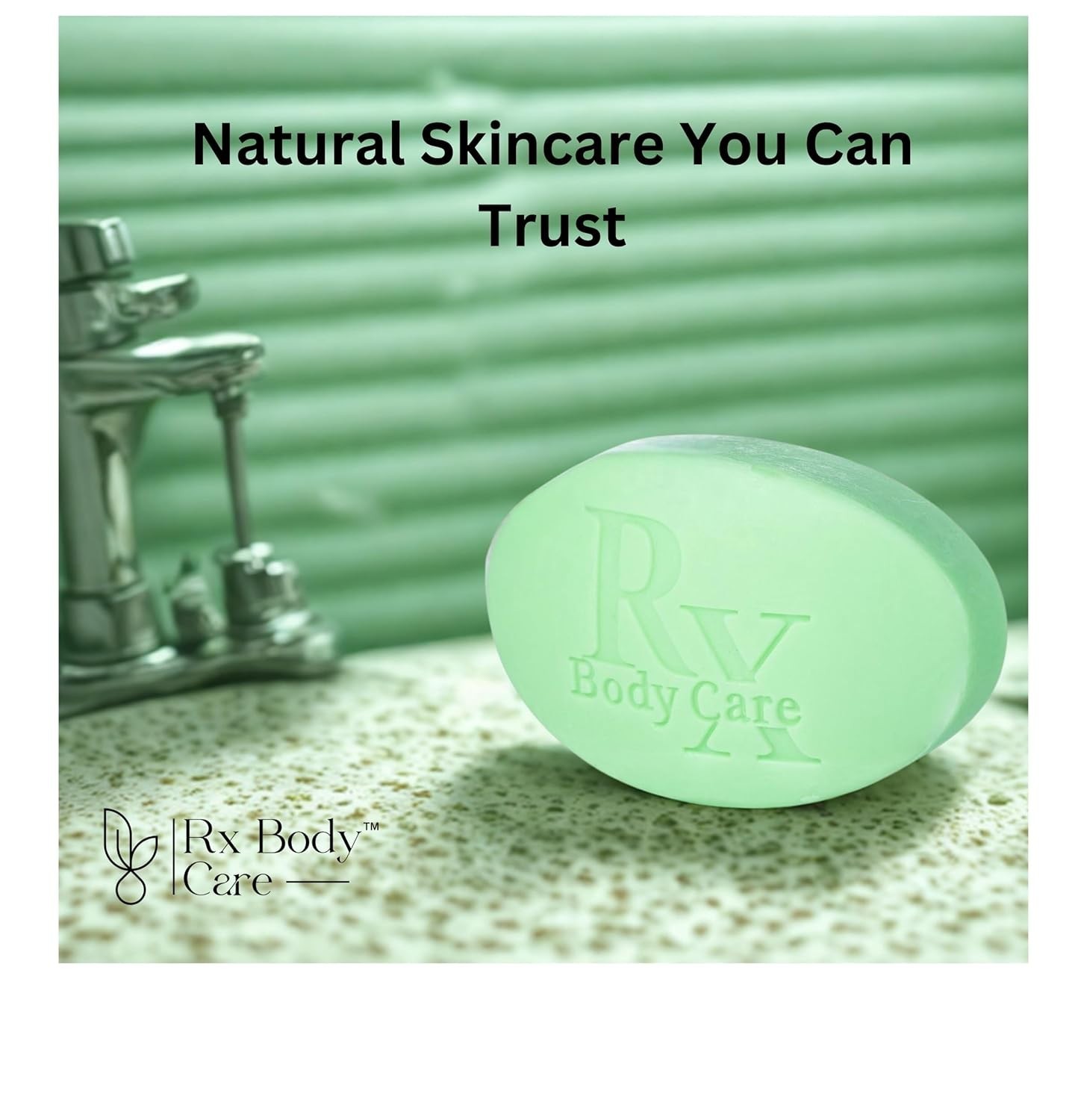 Tea Tree Oil Soap Bar For Face & Body 4.0 oz – Antifungal Antiseptic Cleanser Ag