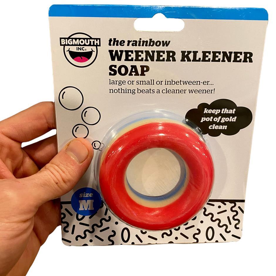 RAINBOW Weener Cleaner Soap Willy Weiner – Joke Gag Gift Party Adult Shower Toy