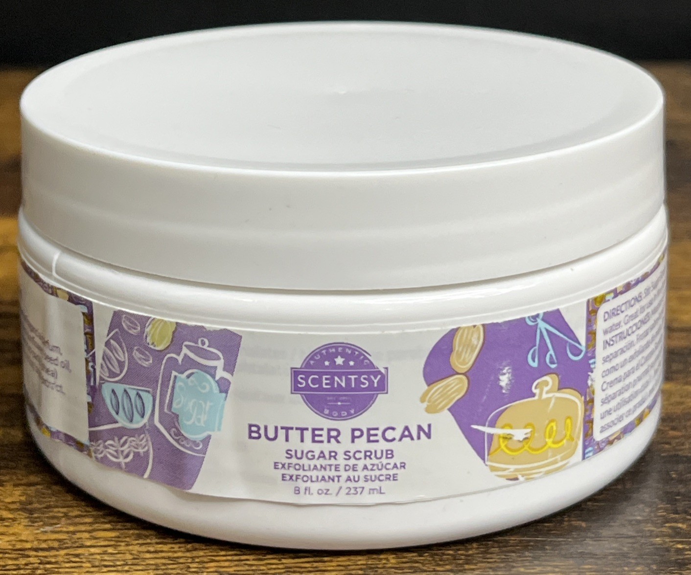 Scentsy Authentic Sugar Scrub Lotion Butter Pecan New & Sealed 8 oz
