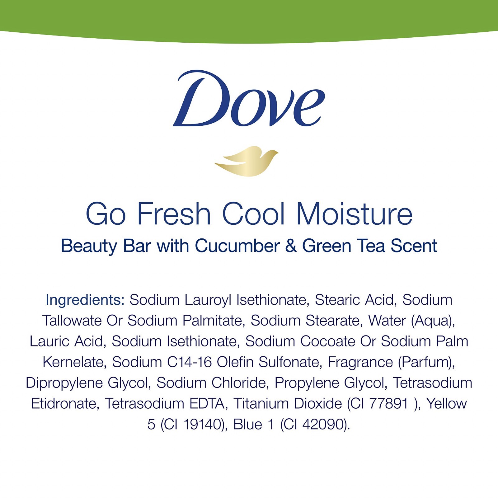 Dove Cool Moisture Cucumber & Green Tea x [12 Pack] x 135 g Beauty Bar Soap