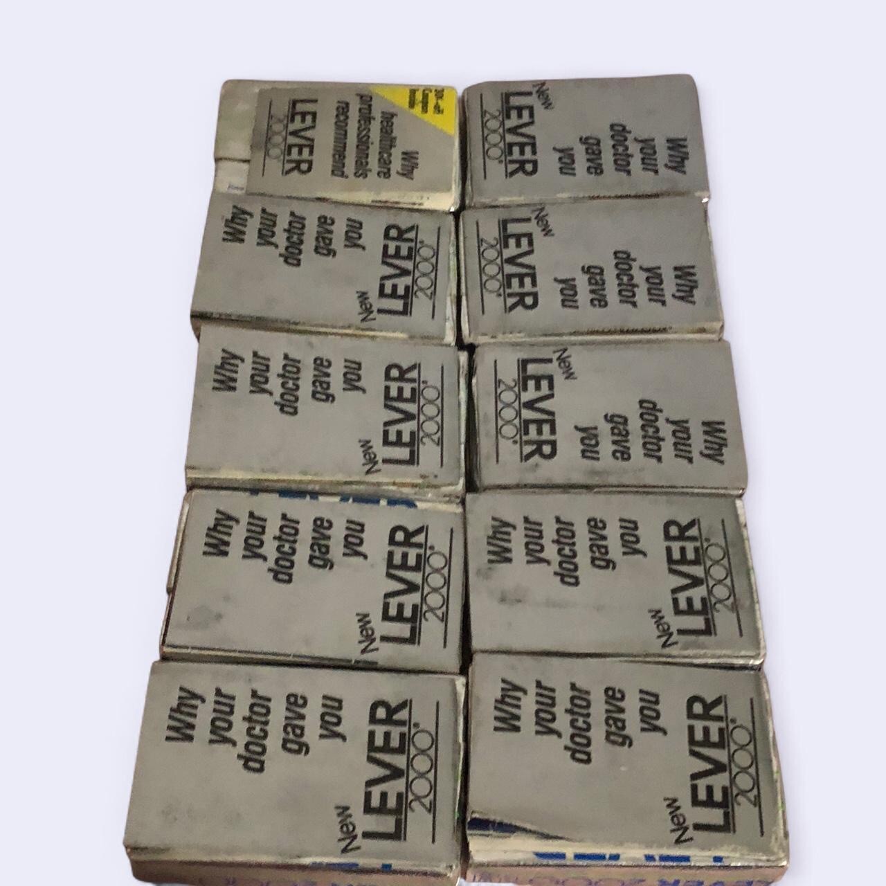 VTG Lever 2000 Deodorant Soap Silver Box Original Bath Bar 5oz Lot of 10 New!!