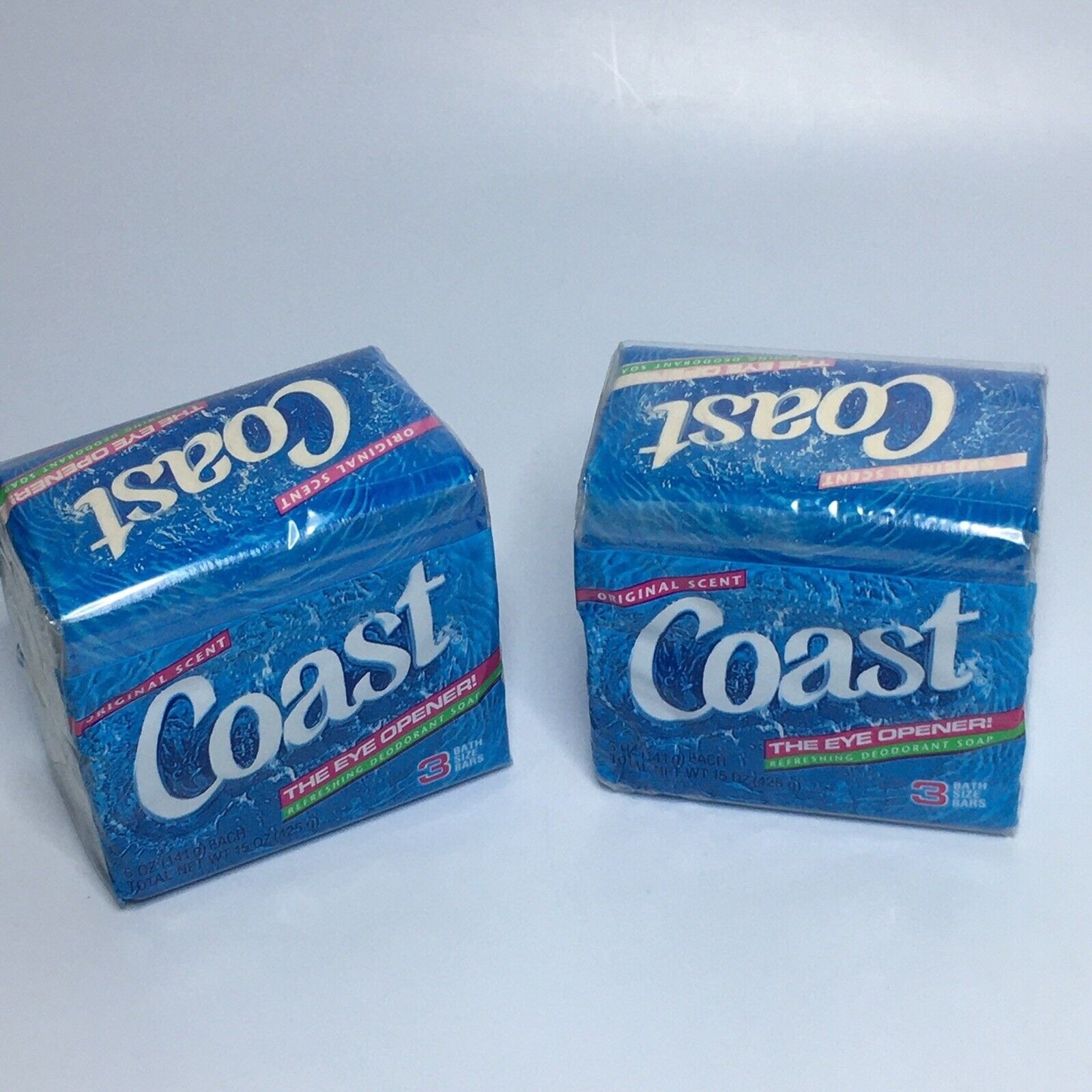 Coast Bar Soap 3 Bars 5oz each Lot of 2 Packs Original Scent Vintage New Sealed