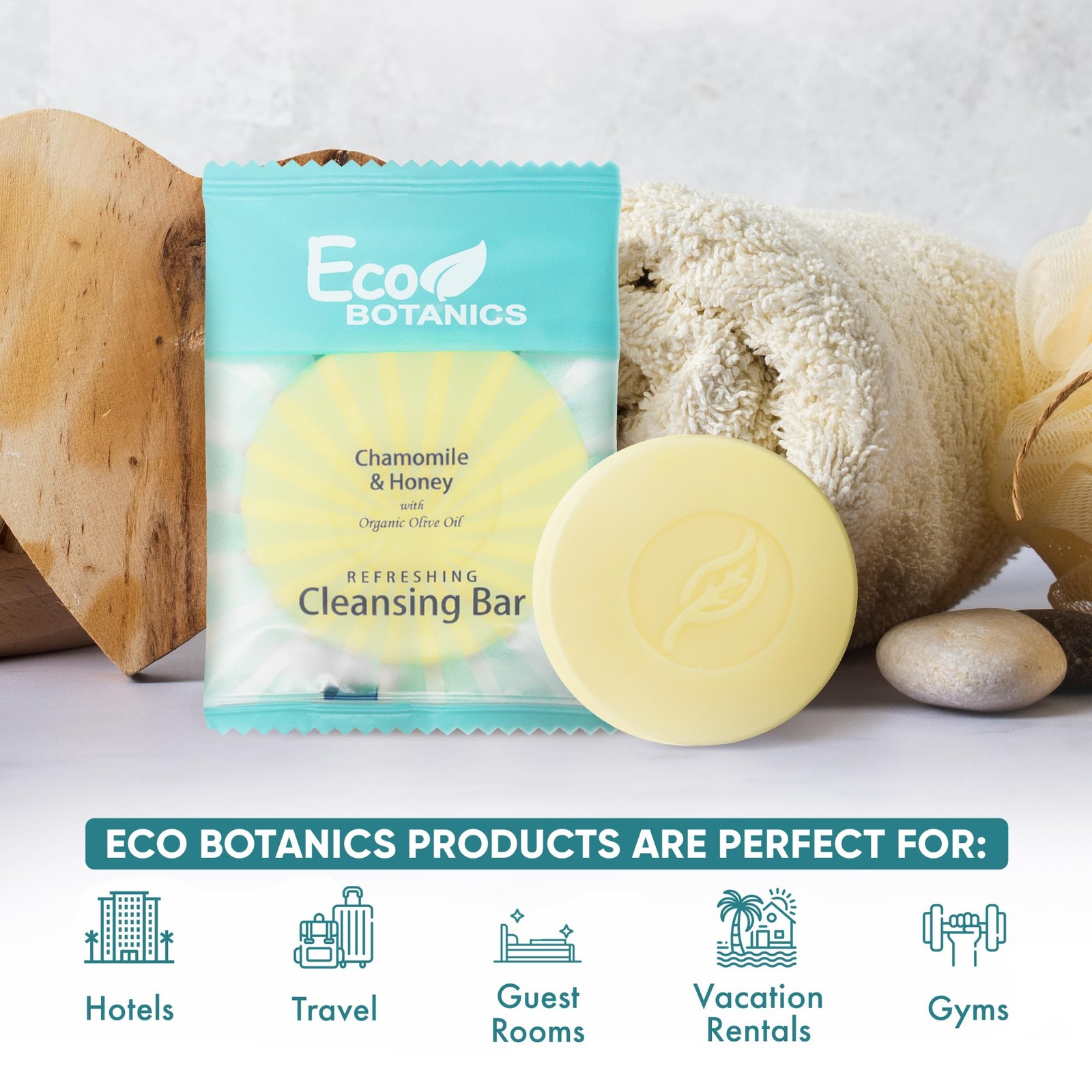 Travel Size Cleansing Soap Bar 100 Count 0.5 oz Bottles Guest Amenities for H…