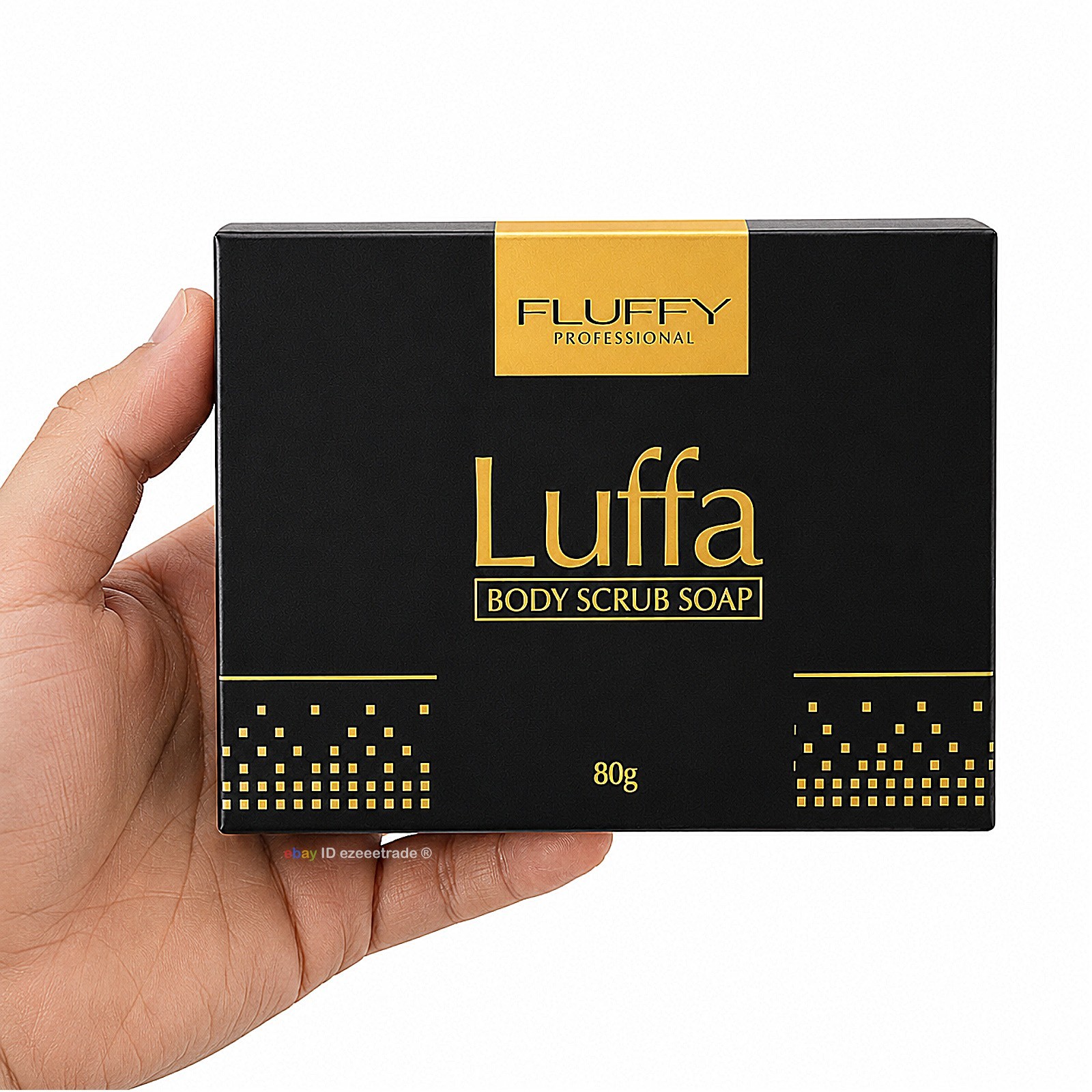 FLUFFY LUFFA Body Scrub Soap 80g Exfoliating Loofah Bath Shower Bar