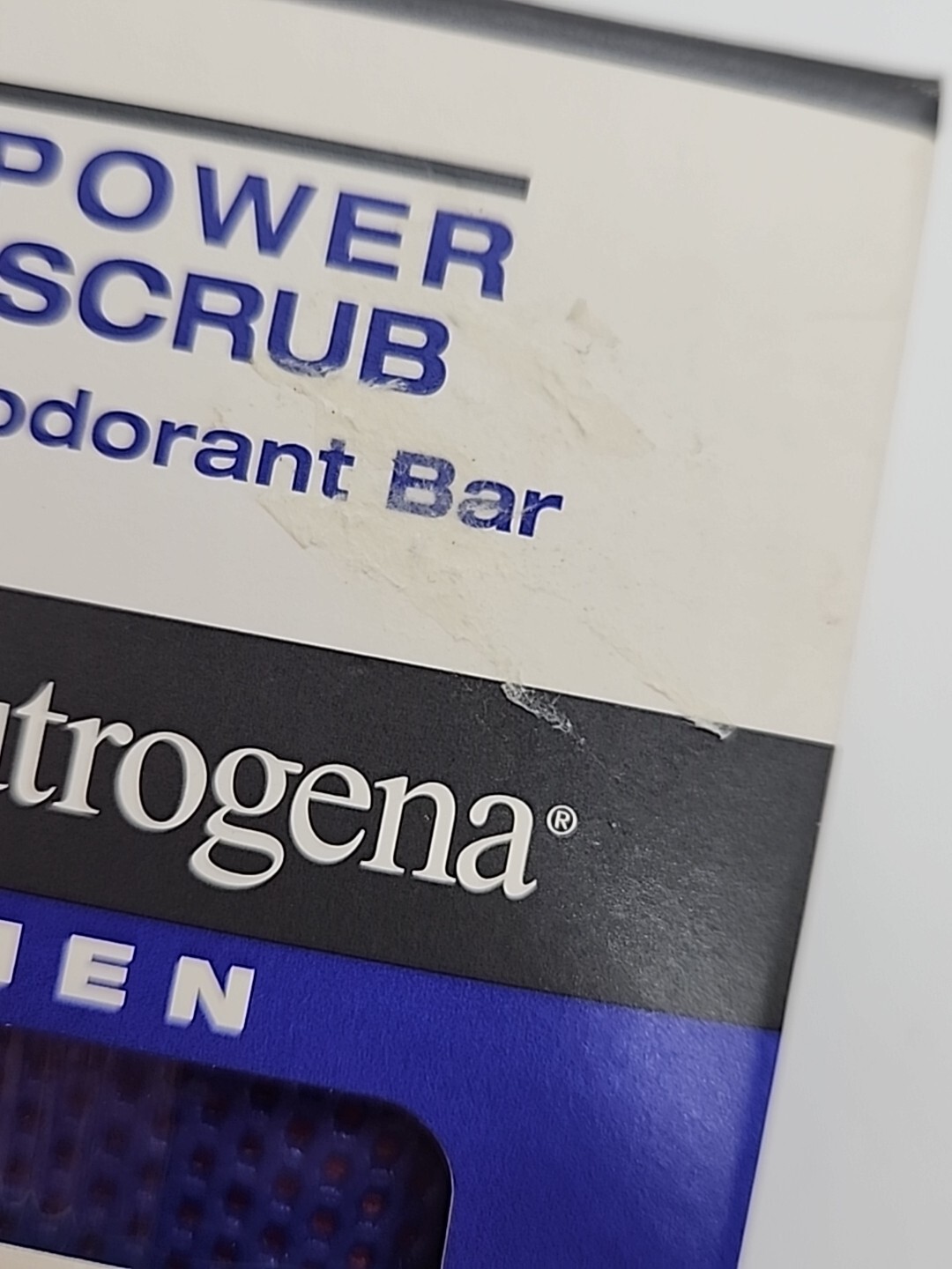 Vtg Neutrogena Men Power Scrub Deodorant Bar Soap Body Bar Textured Cloth RARE