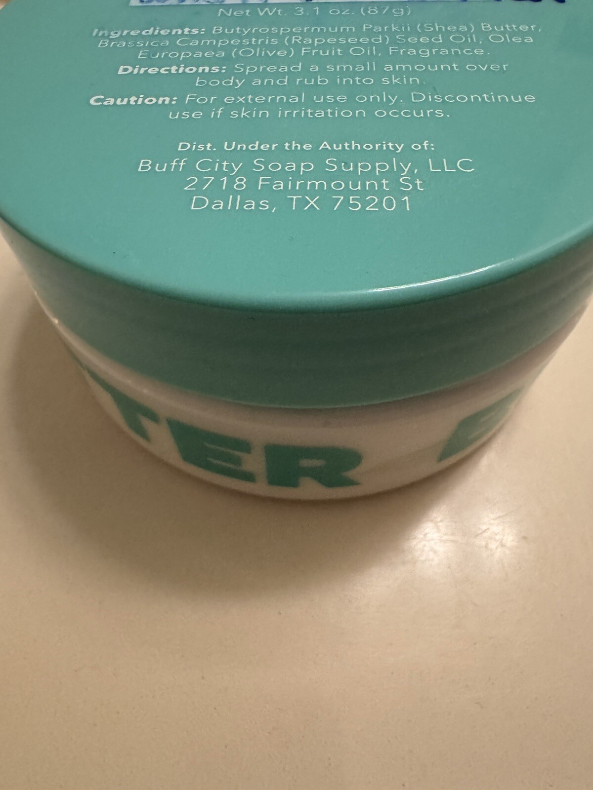 Buff City Soaps Body Butter. Love Spell & Patchouli
