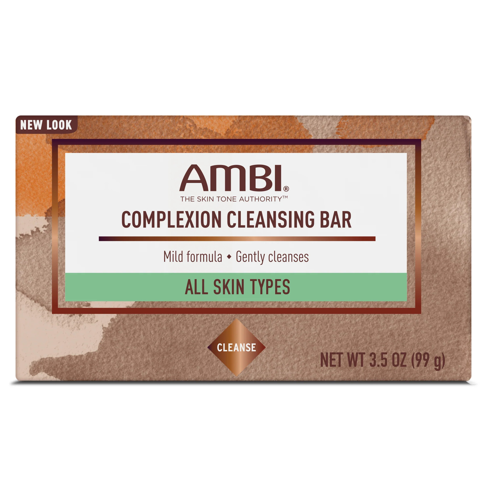 AMBI Complexion Gentle Cleansing Bar Light Fresh Scent For All Skin Types 3.5 Oz