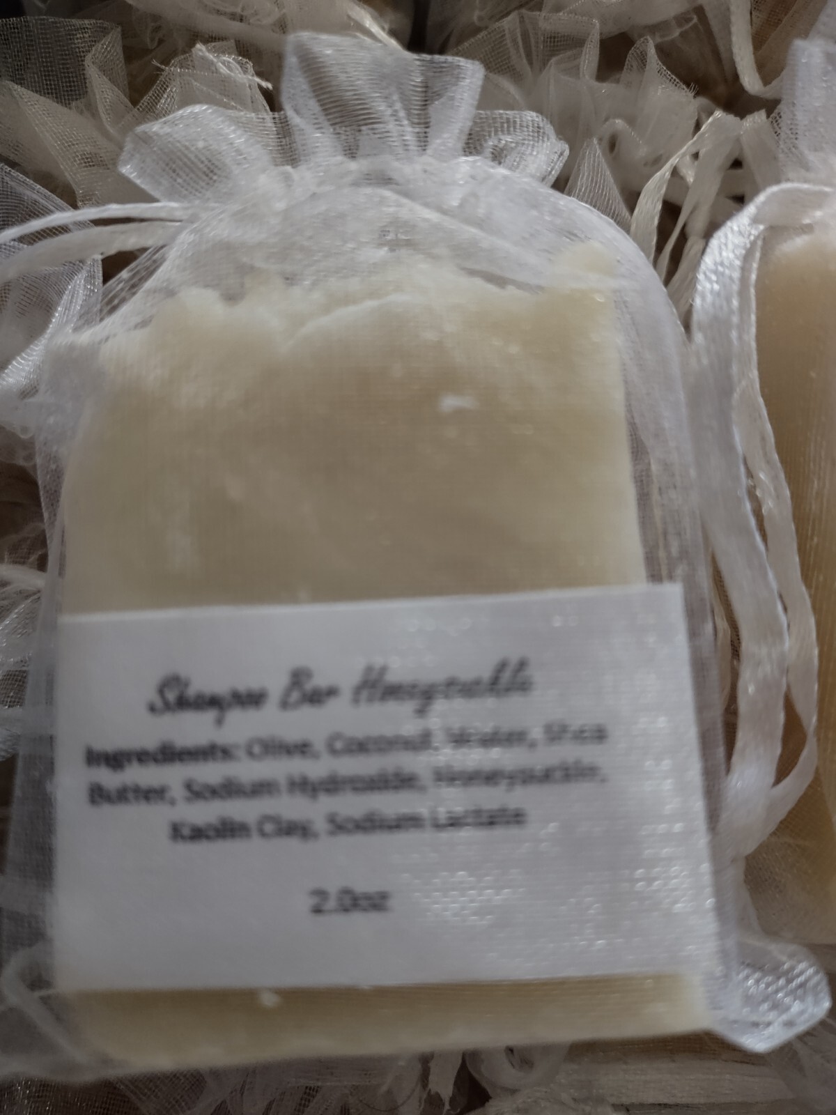 Honeysuckle Handcrafted Shampoo Bar Natural 2 Bars