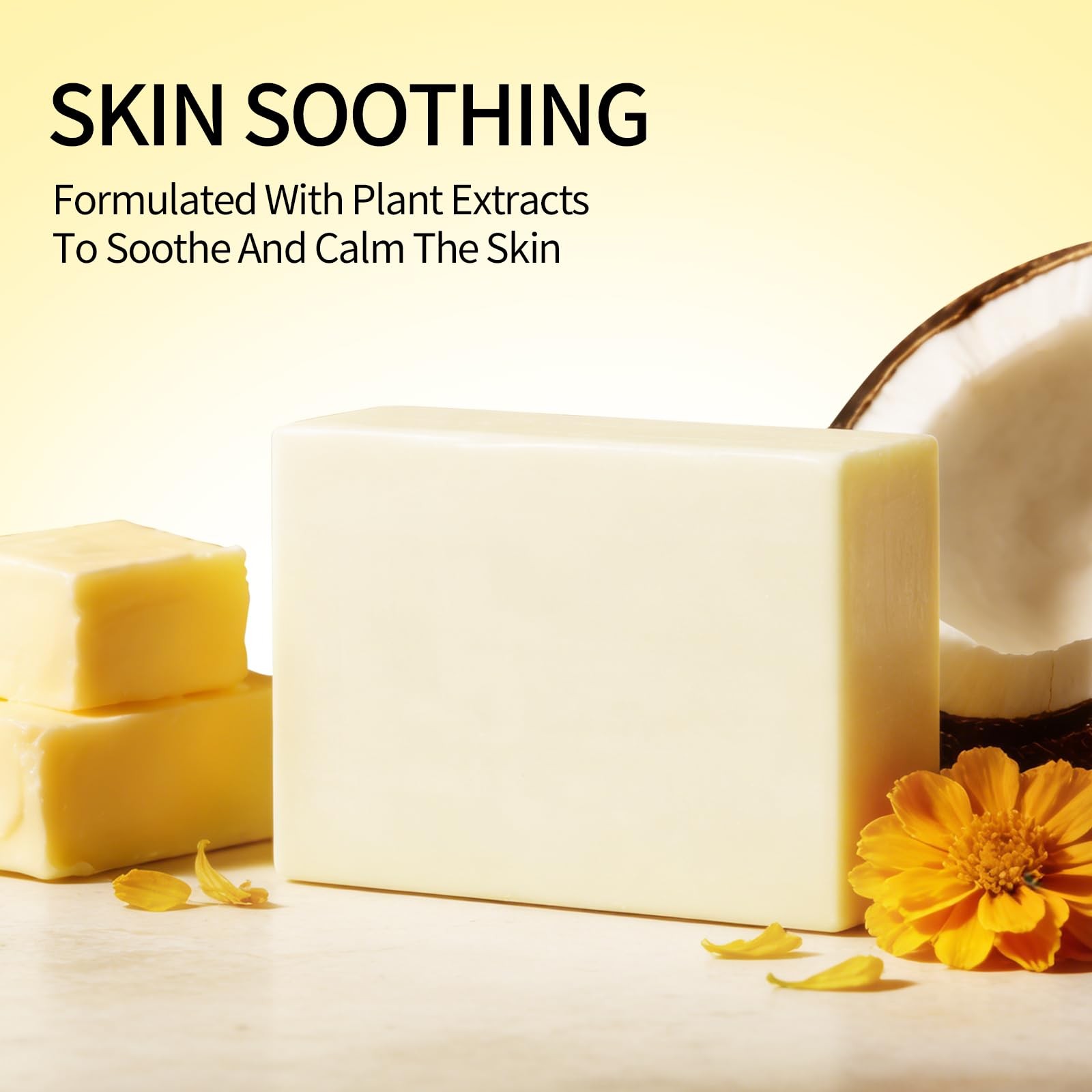 AOPEIBOTO Organic Tallow Soap with Aloe & Calendula 4 Ounce (Pack of 2)