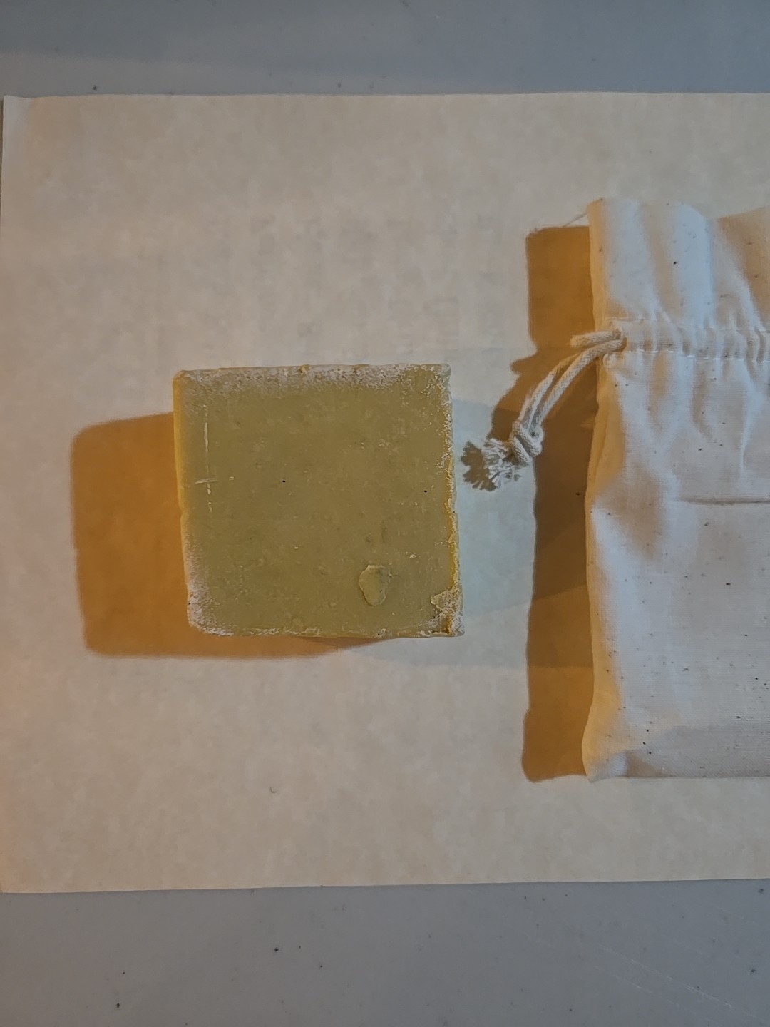 Lye Soap Handmade 6 Ounce Square Historical Pioneer Colonial Mountainman