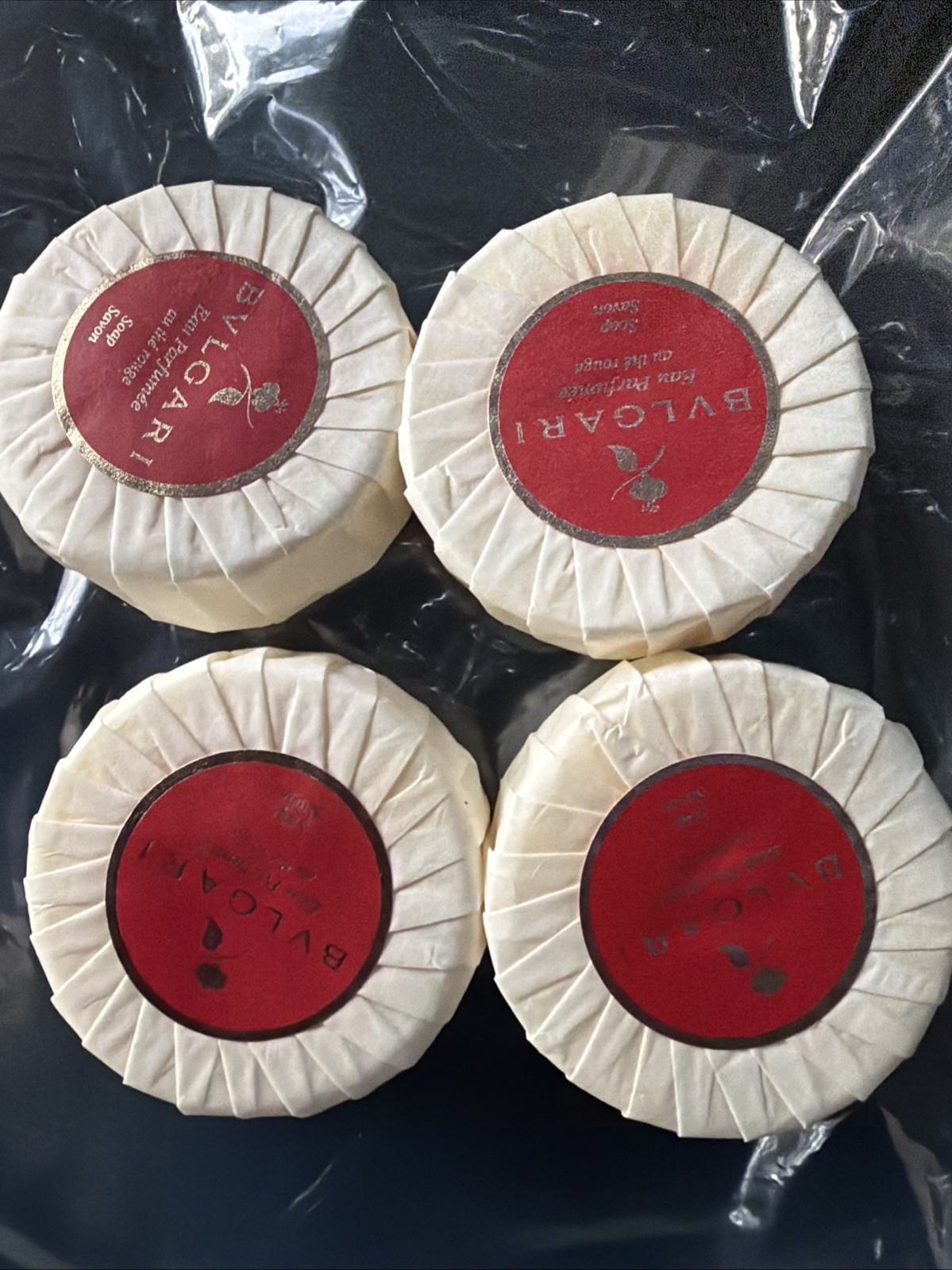 BVLGARI au thé Rouge ( The Rouge ) Soap – 2.6 Lot Of Four NEW