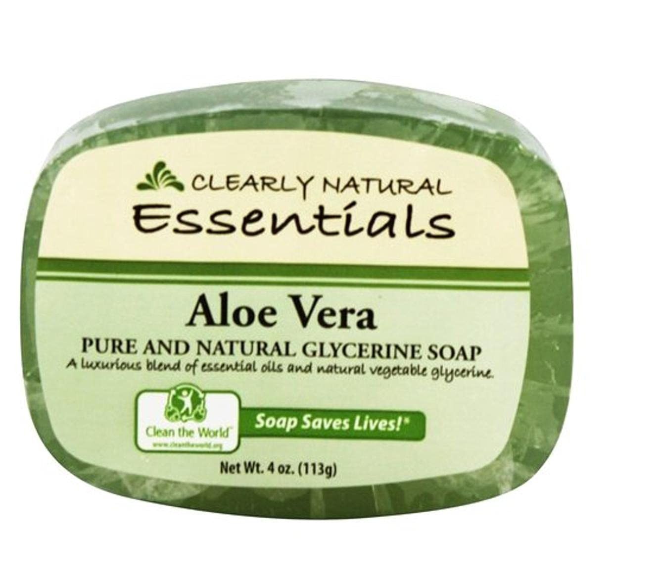 Essentials Aloe Vera Pure and Natural Glycerine Soap 4 Oz ⭐️⭐️⭐️⭐️⭐️