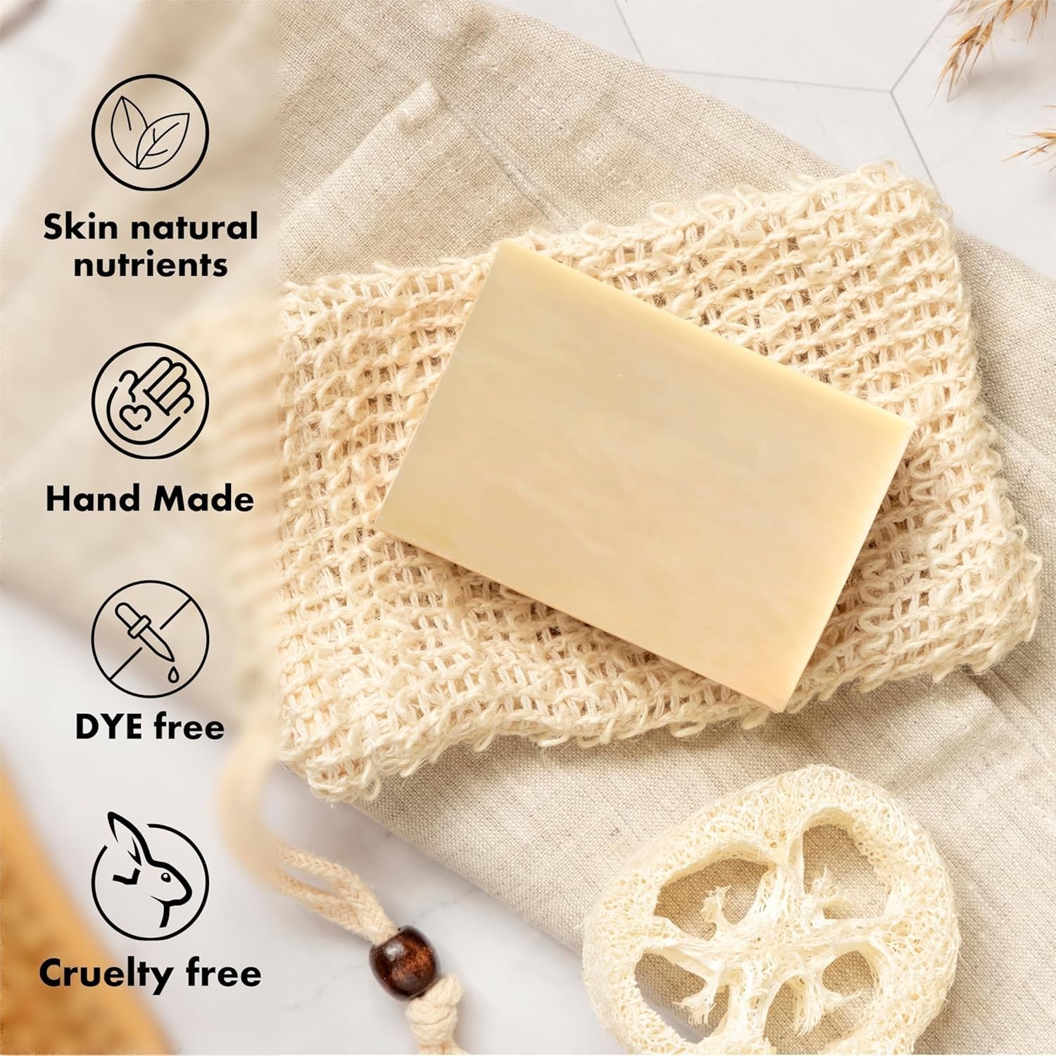 AnatoliaDaphne Olive Oil Soap Bar – Handmade 100% Pure Natural & Vegan 5.3 oz…