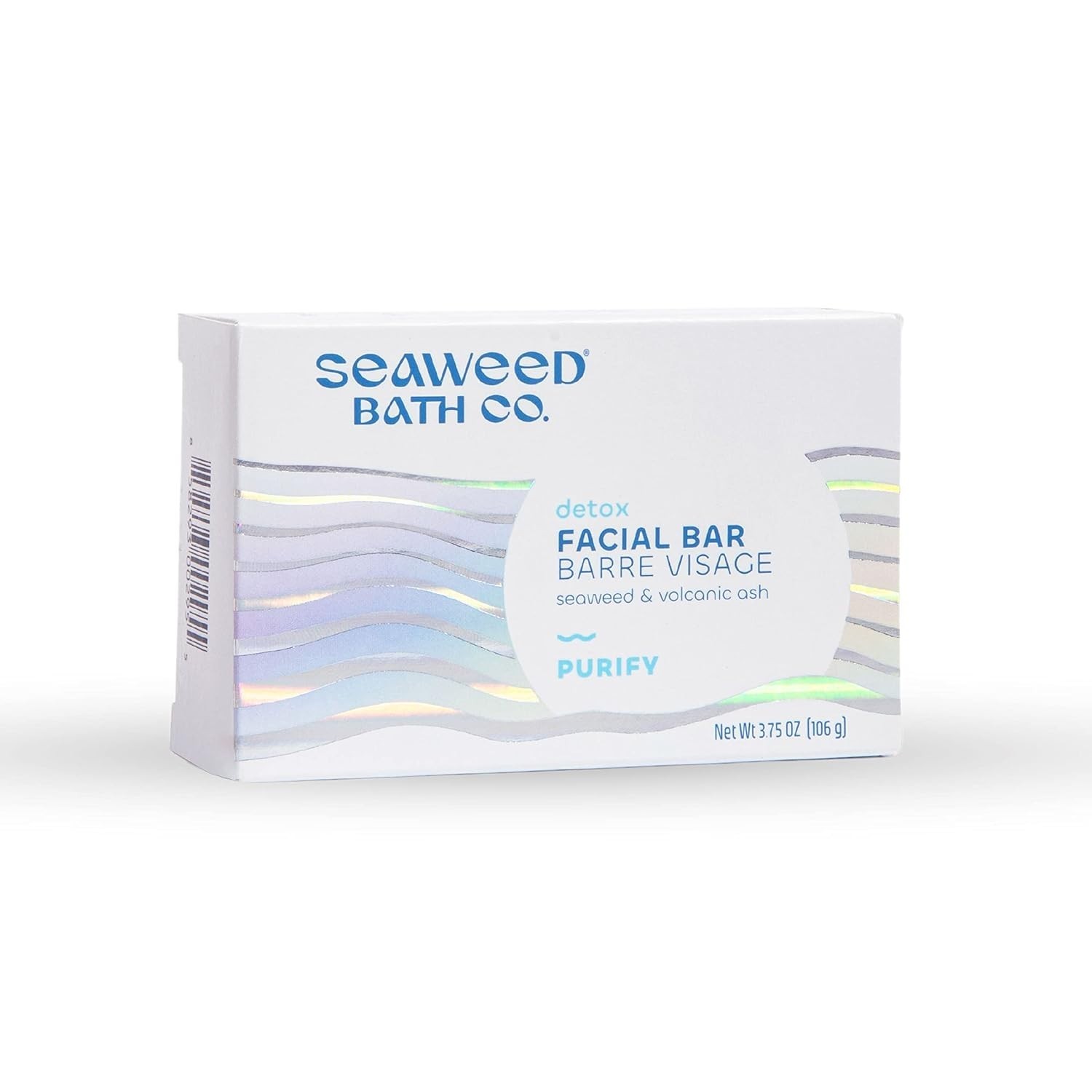 Gentle Exfoliating Facial Bar Soap, 3.75oz with Seaweed & Volcanic Minerals