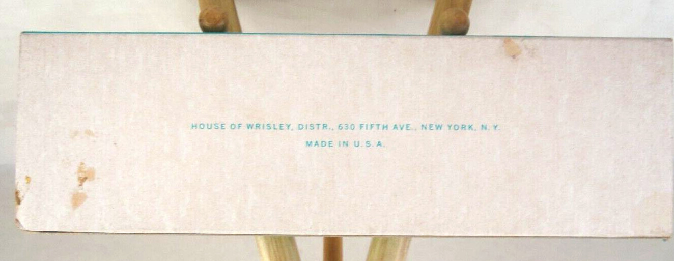 “House of Wrisley” “Guest Superbe Soap” “6 small bars” 1 box VTG 50’s 60’s USA