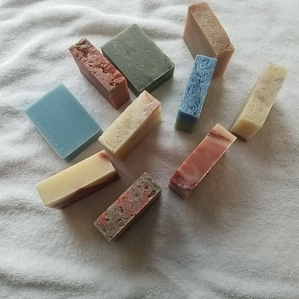 Handmade USA Natural Castile Lye Soap Bars Numerous Varieties Select