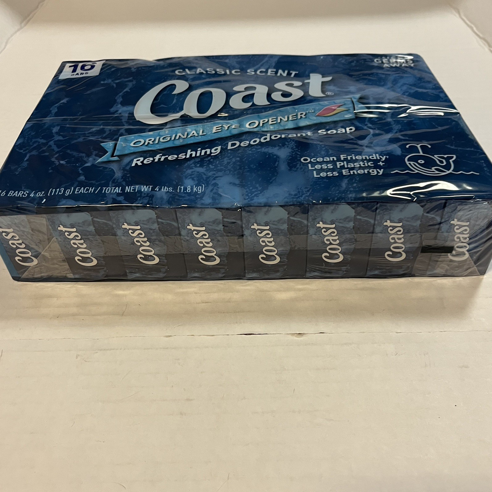 Coast Classic Original Scent Bar Soap, 4 Oz Ea, 16 Bars, 4 lbs of Soap NEW NIP
