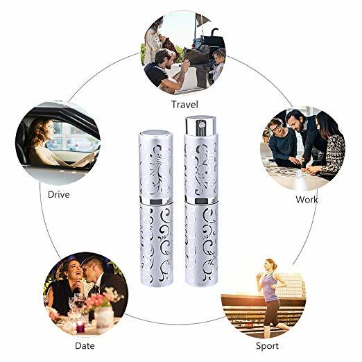 10ml Refillable Perfume Atomizer Mini Travel Spray Bottle Purse Funnel